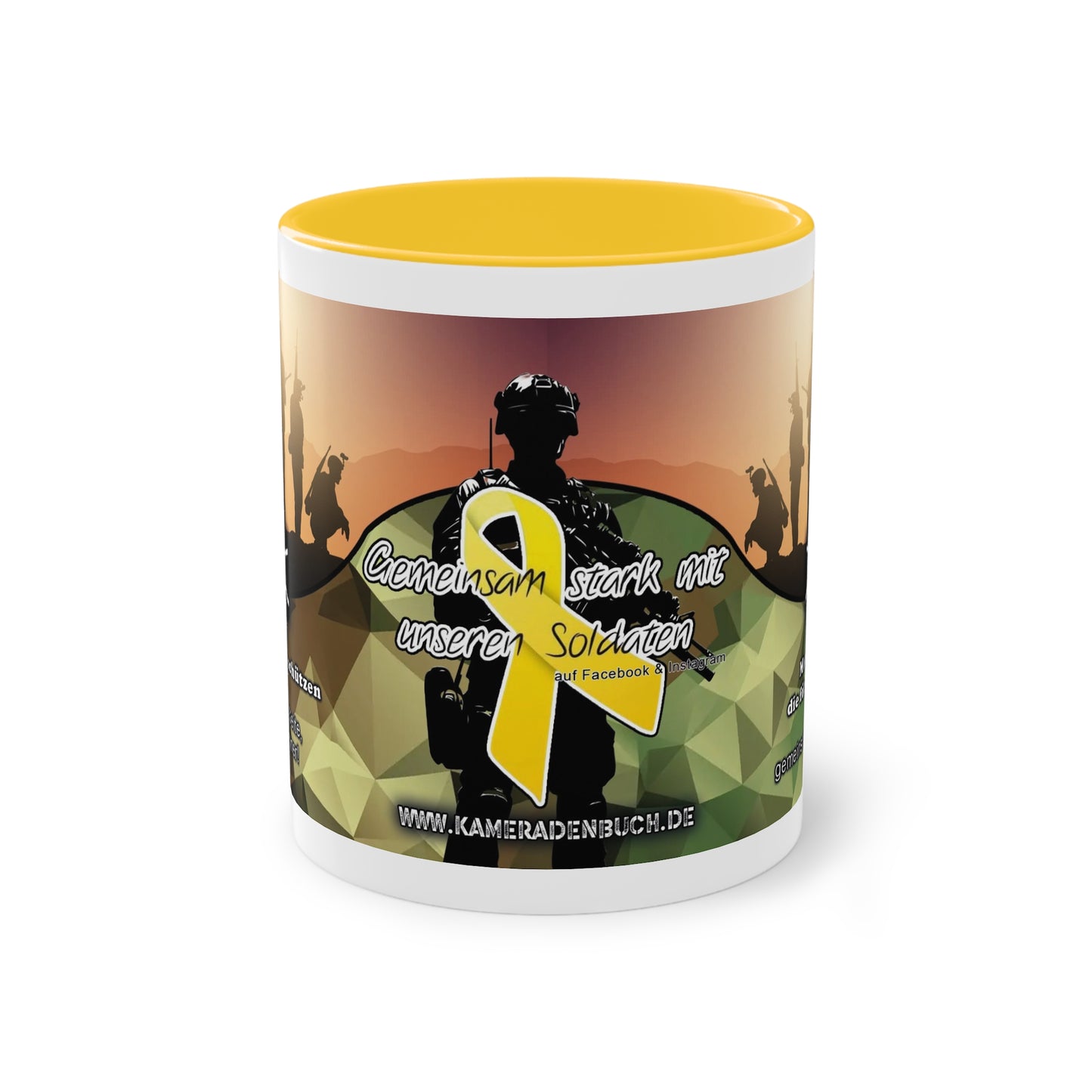 Spenden Tasse von Kameradenbuch.de und "Gemeinsam stark mit unseren Soldaten"