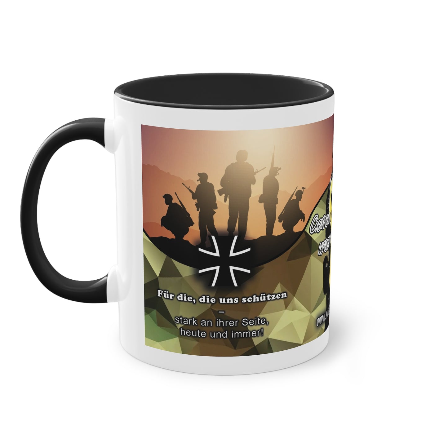 Spenden Tasse von Kameradenbuch.de und "Gemeinsam stark mit unseren Soldaten"