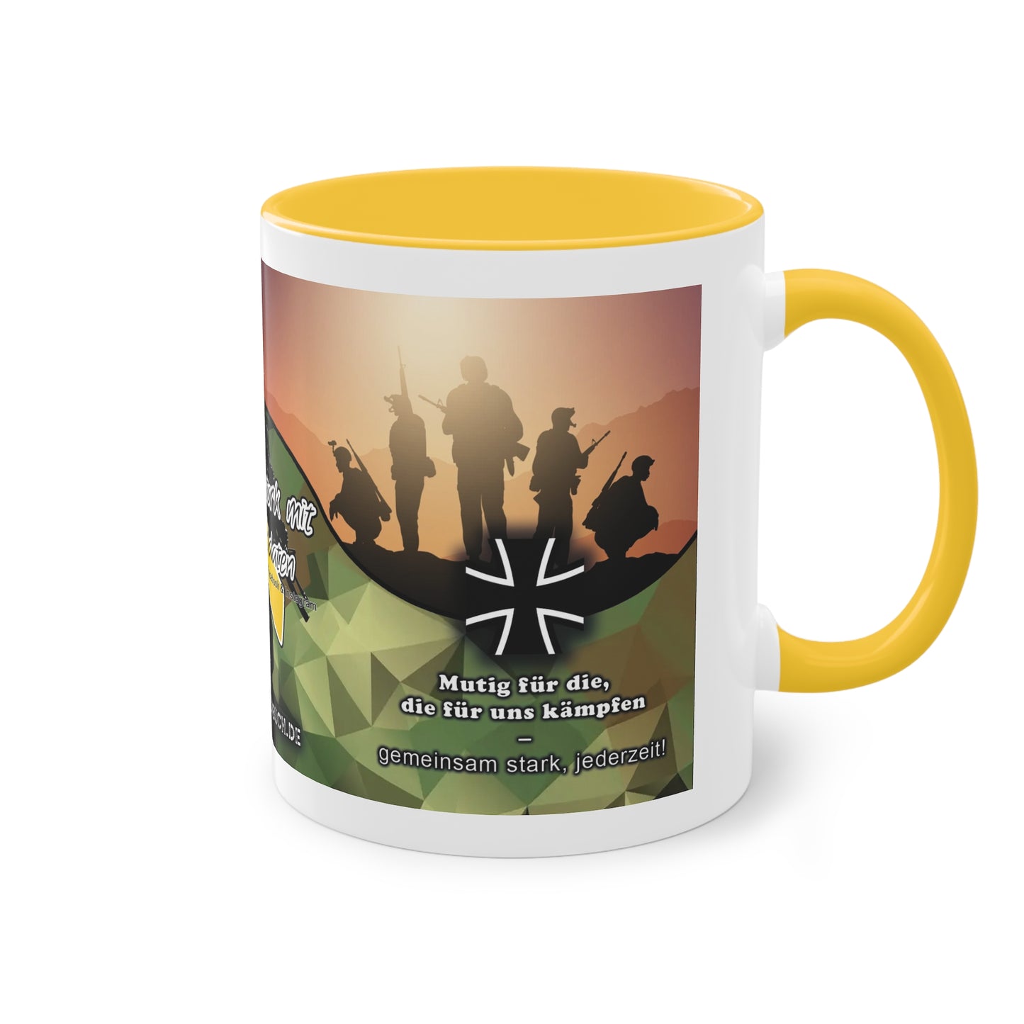 Spenden Tasse von Kameradenbuch.de und "Gemeinsam stark mit unseren Soldaten"