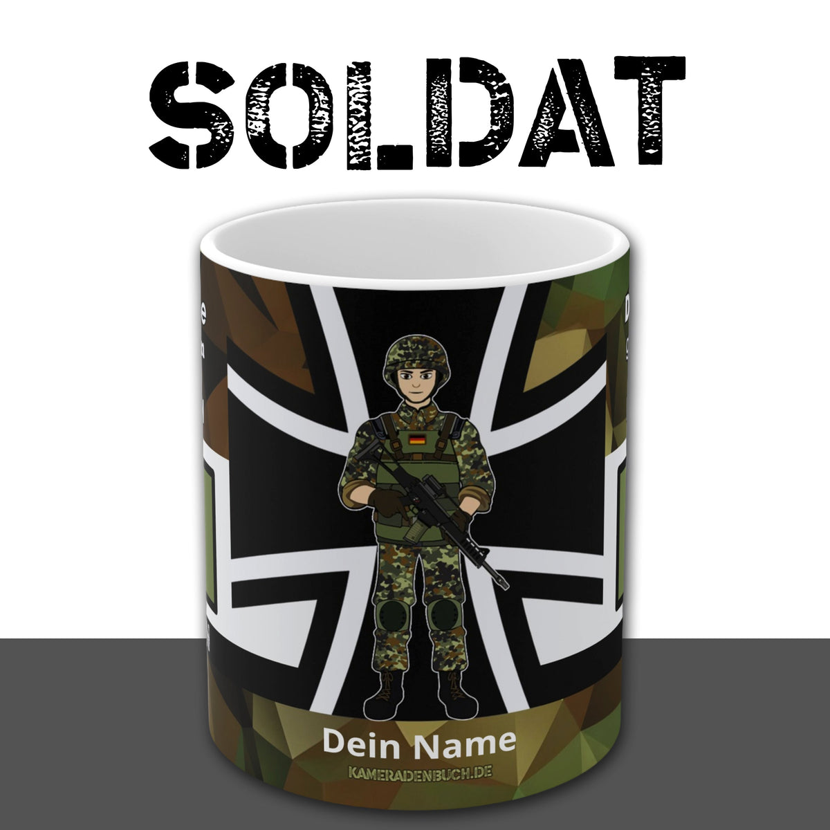 Dienstgrad-Tassen "Heer" Soldat