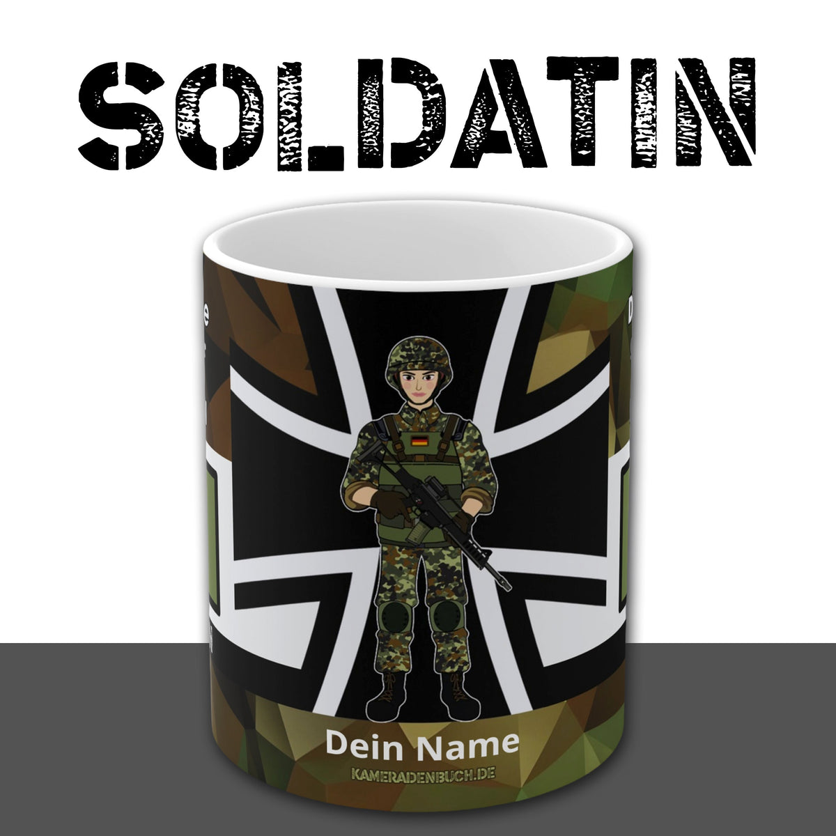Dienstgrad Tassen "Heer" Soldatin