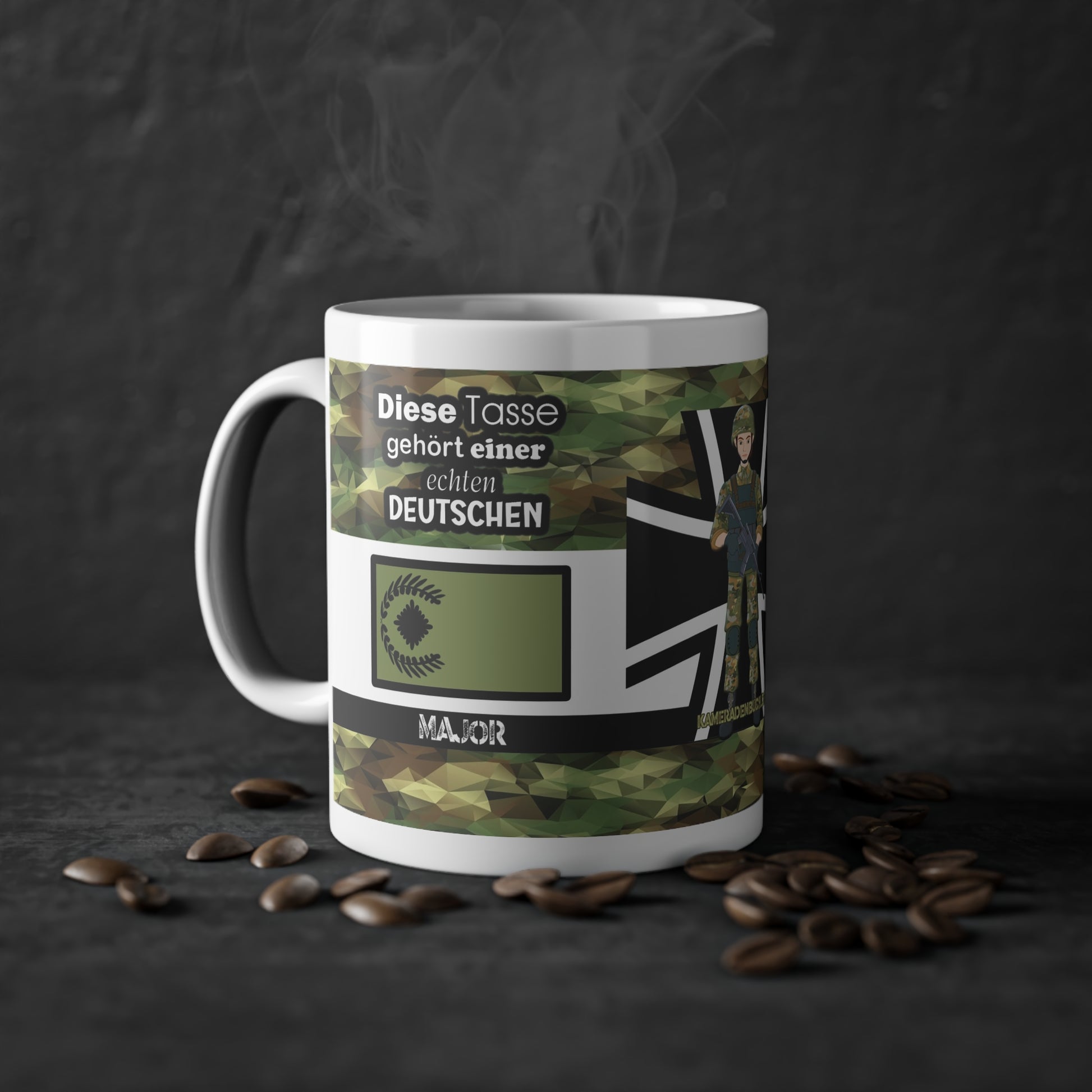 Art.Nr.: DGT1032 - Major (w) - Dienstgrad Tasse Heer - Kameradenbuch.de