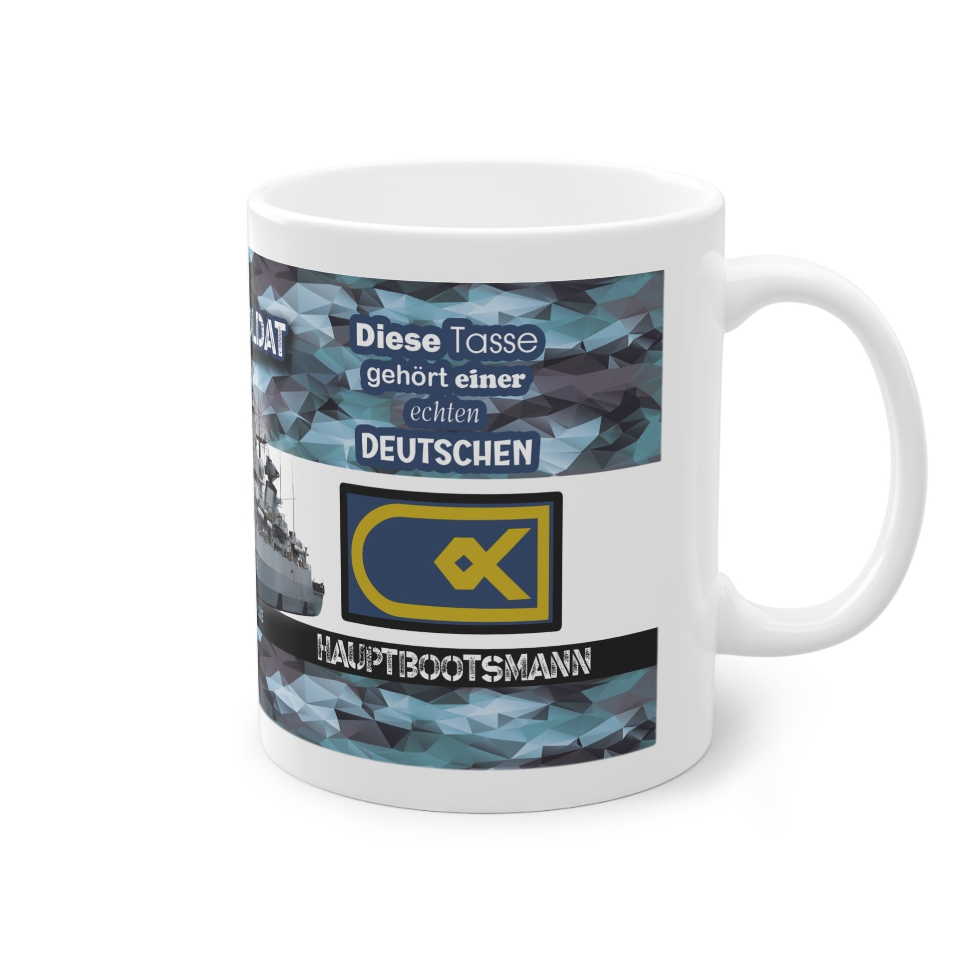 Art.Nr.: DGT3020 - Hauptbootsmann (w) - Dienstgrad Tasse Marine - Kameradenbuch.de