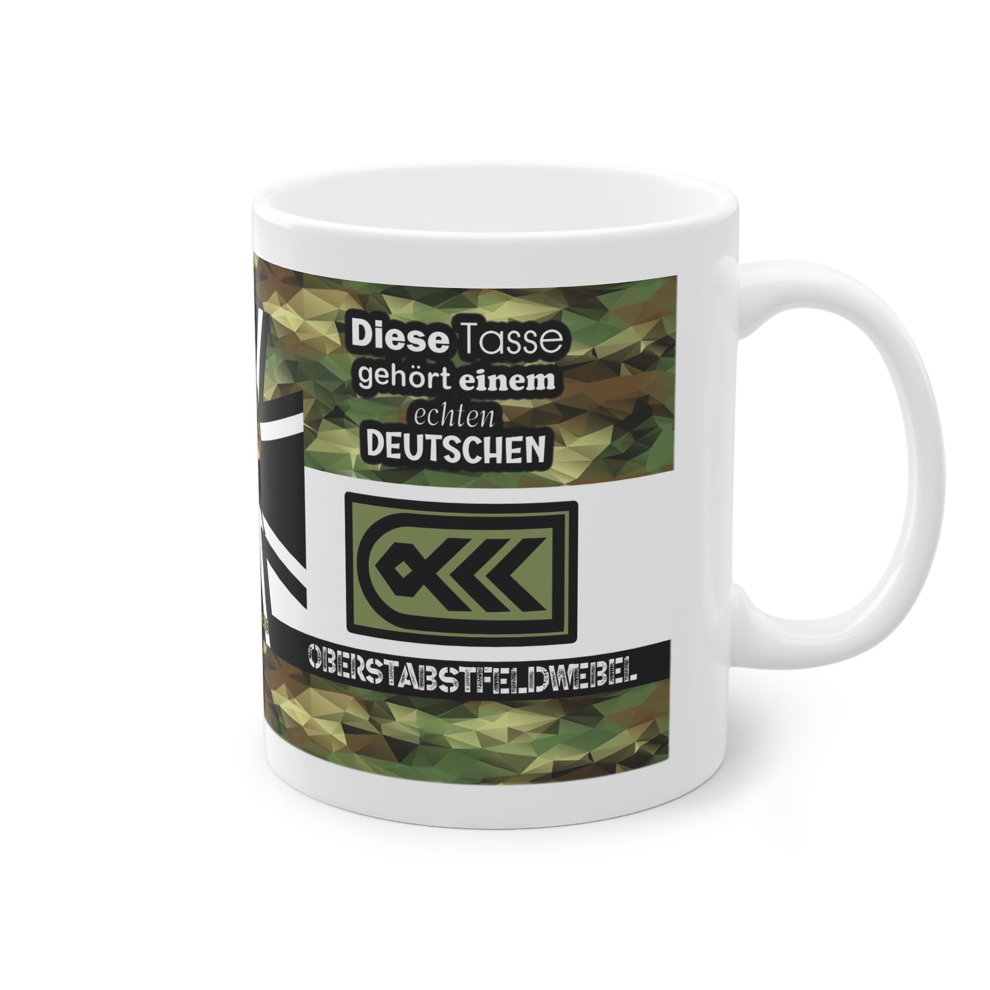 Art.Nr.: DGT1023 - Oberstabsfeldwebel (m) - Dienstgrad Tasse Heer - Kameradenbuch.de