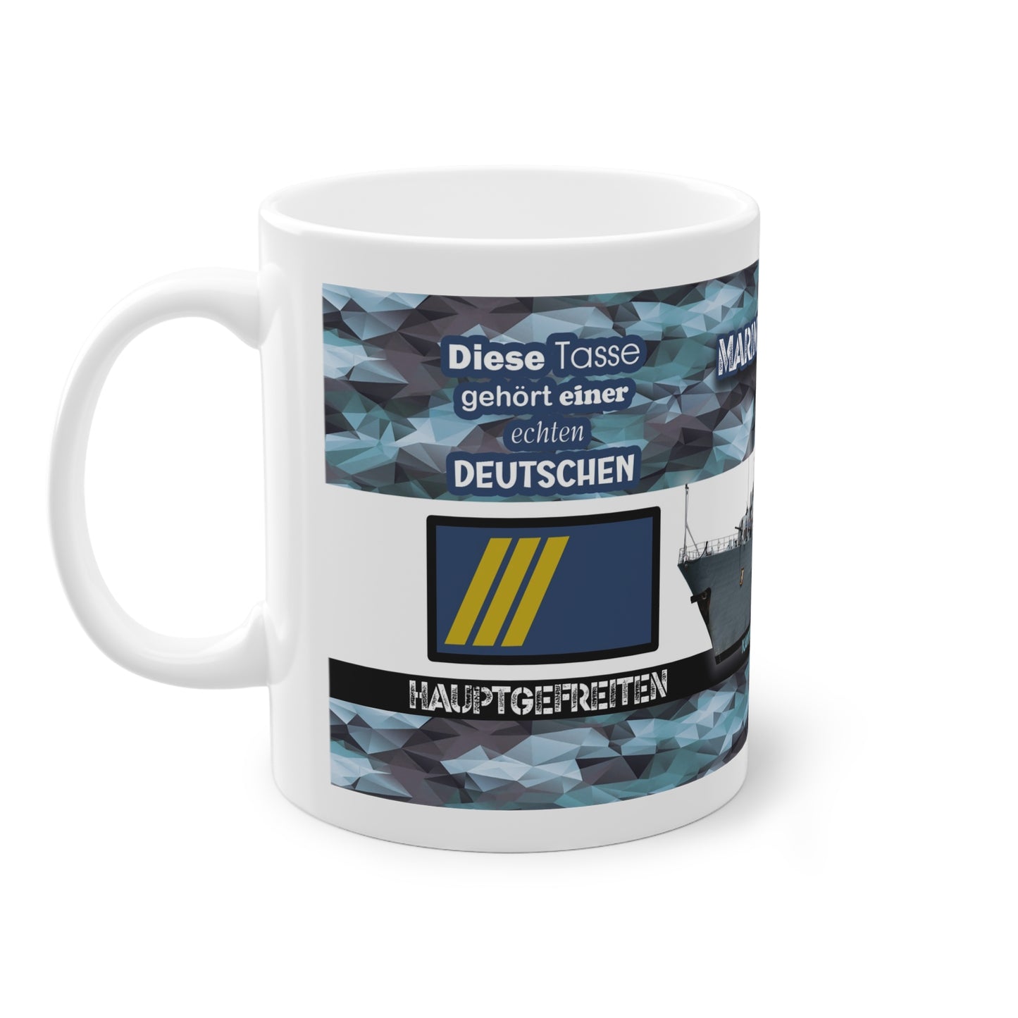 Art.Nr.: DGT3006 - Hauptgefreiter (w) - Dienstgrad Tasse Marine - Kameradenbuch.de