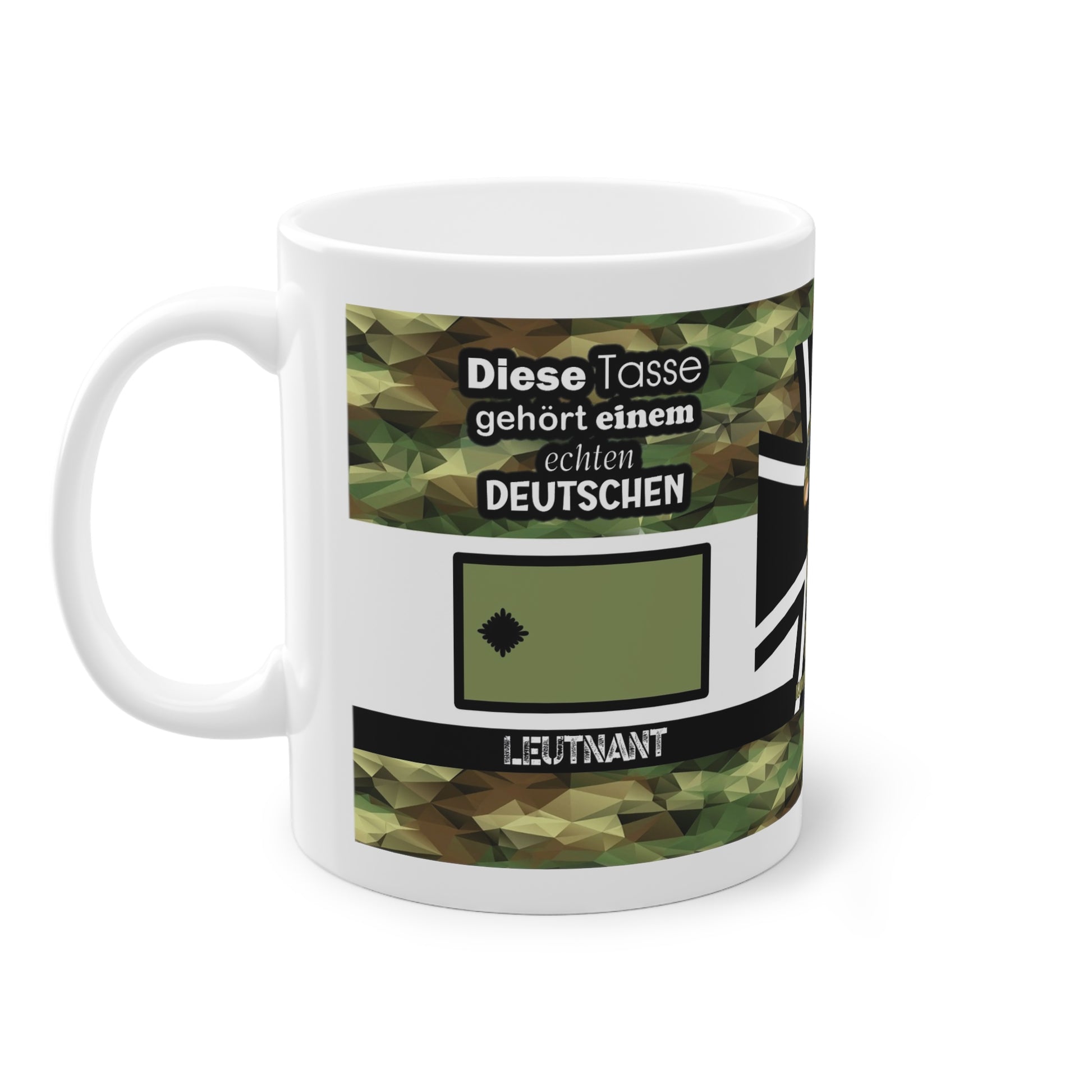 Art.Nr.: DGT1025 - Leutnant (m) - Dienstgrad Tasse Heer - Kameradenbuch.de