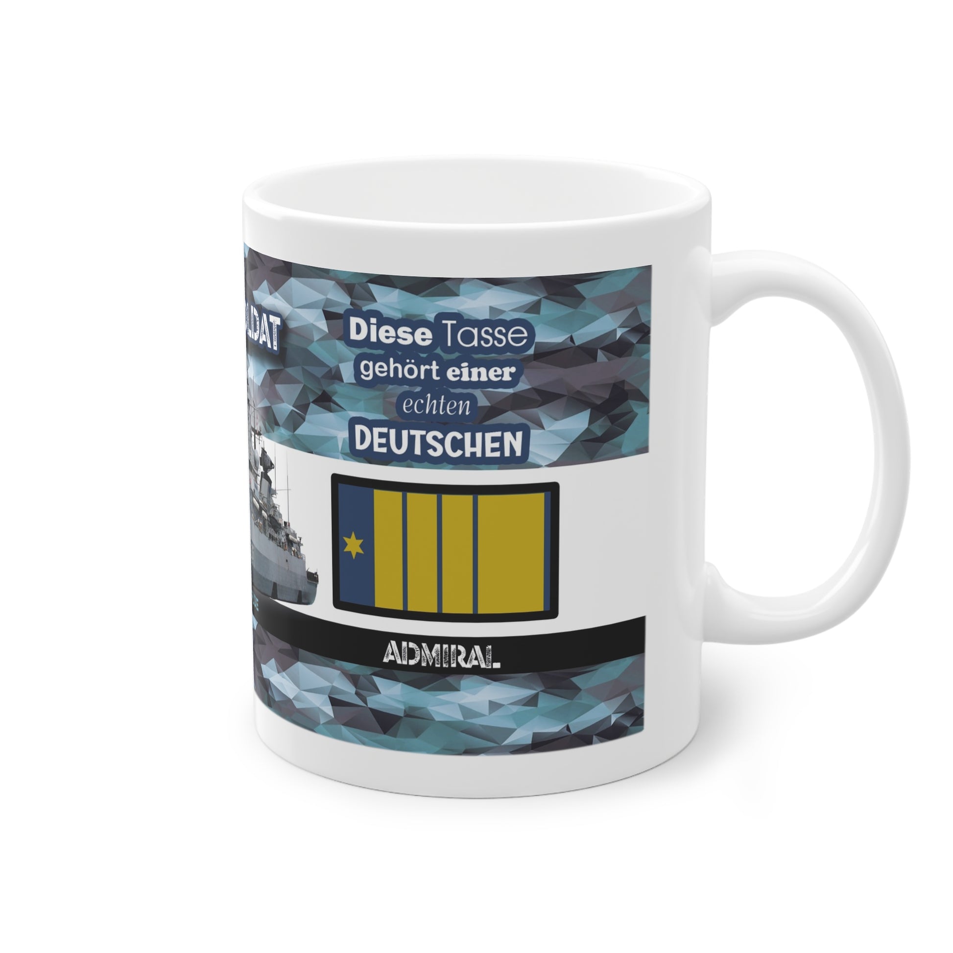 Art.Nr.: DGT3044 - Admiral (w) - Dienstgrad Tasse Marine - Kameradenbuch.de