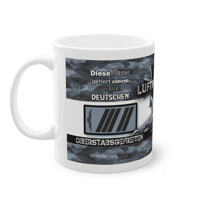 Art.Nr.: DGT2009 - Oberstabsgefreiter (m) - Dienstgrad Tasse Luftwaffe - Kameradenbuch.de