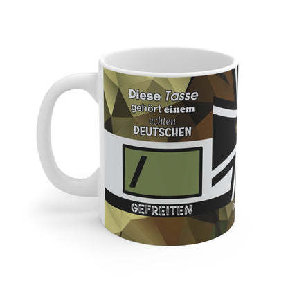 Dienstgrad-Tasse Heer "Gefreiter - männlich"