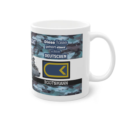 Art.Nr.: DGT3016 - Bootsmann (w) - Dienstgrad Tasse Marine - Kameradenbuch.de