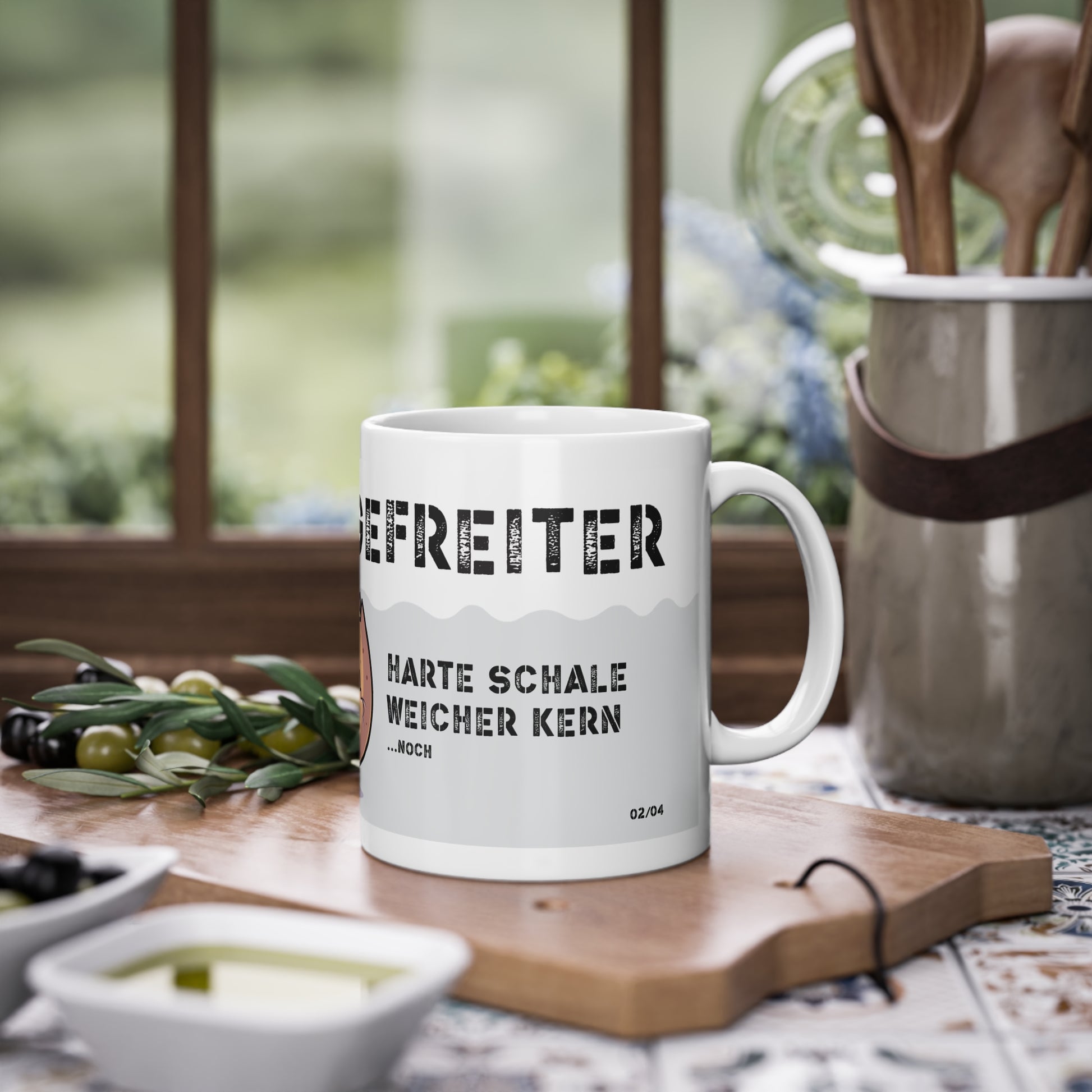 Dienstgradtasse Limitierte Edition "Gefreiter 02/04" - Kameradenbuch.de