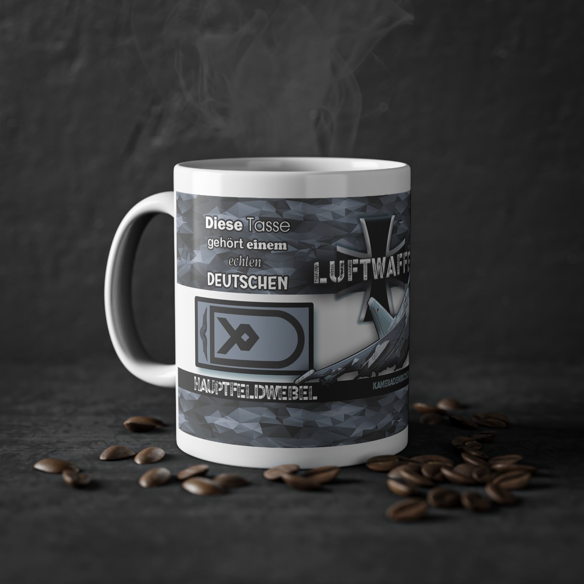 Art.Nr.: DGT2019 - Hauptfeldwebel (m) - Dienstgrad Tasse Luftwaffe - Kameradenbuch.de