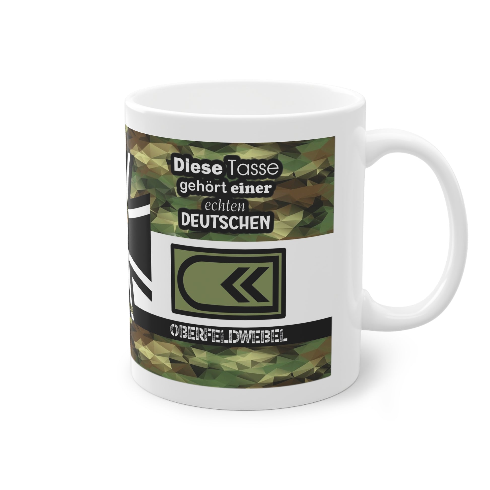 Art.Nr.: DGT1018 - Oberfeldwebel (w) - Dienstgrad Tasse Heer - Kameradenbuch.de