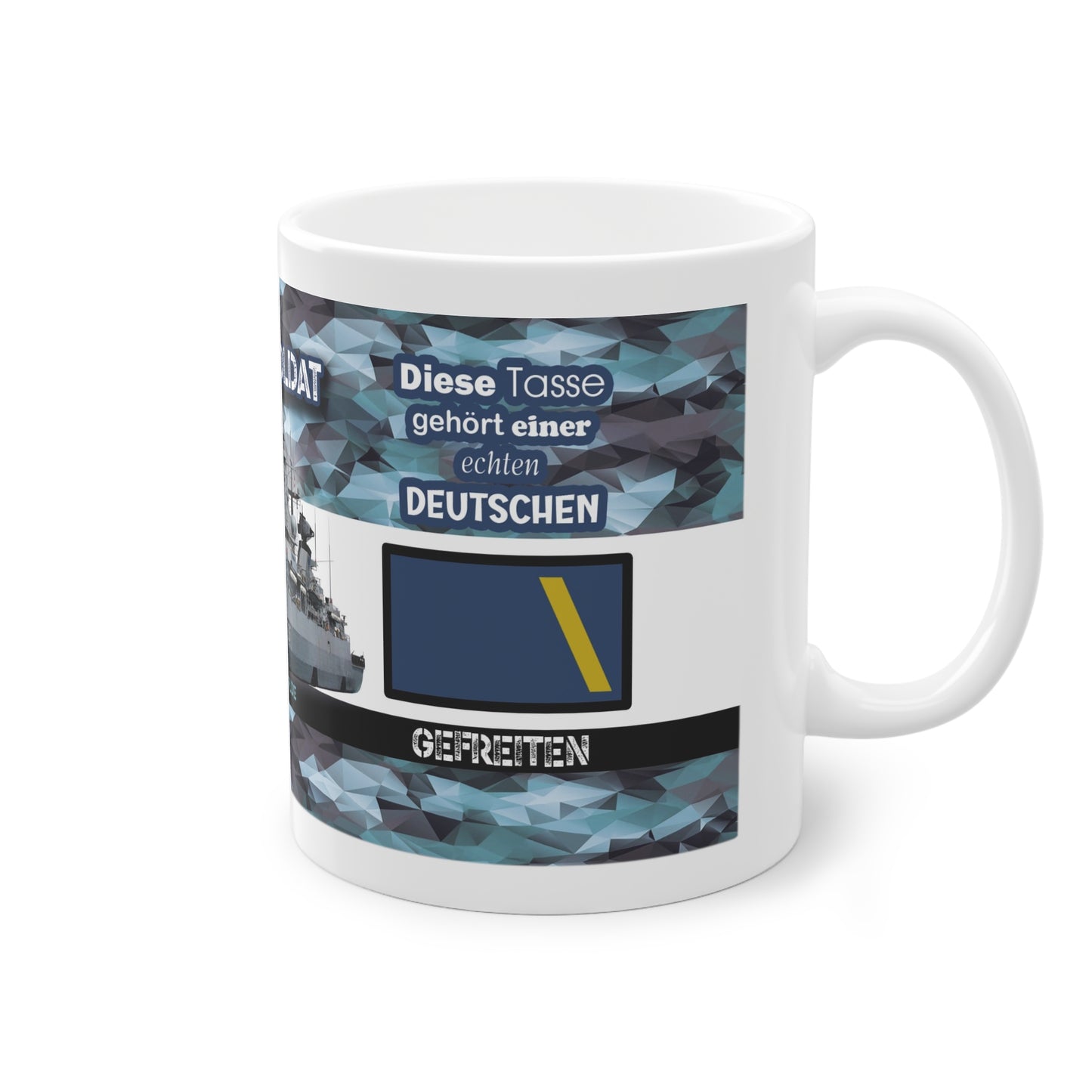 Art.Nr.: DGT3002 - Gefreiter (w) - Dienstgrad Tasse Marine - Kameradenbuch.de