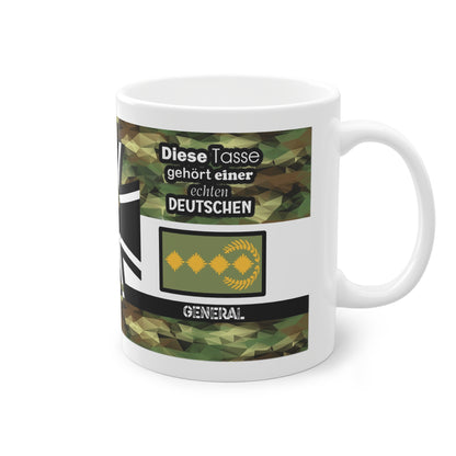 Art.Nr.: DGT1044 - General (w) - Dienstgrad Tasse Heer - Kameradenbuch.de