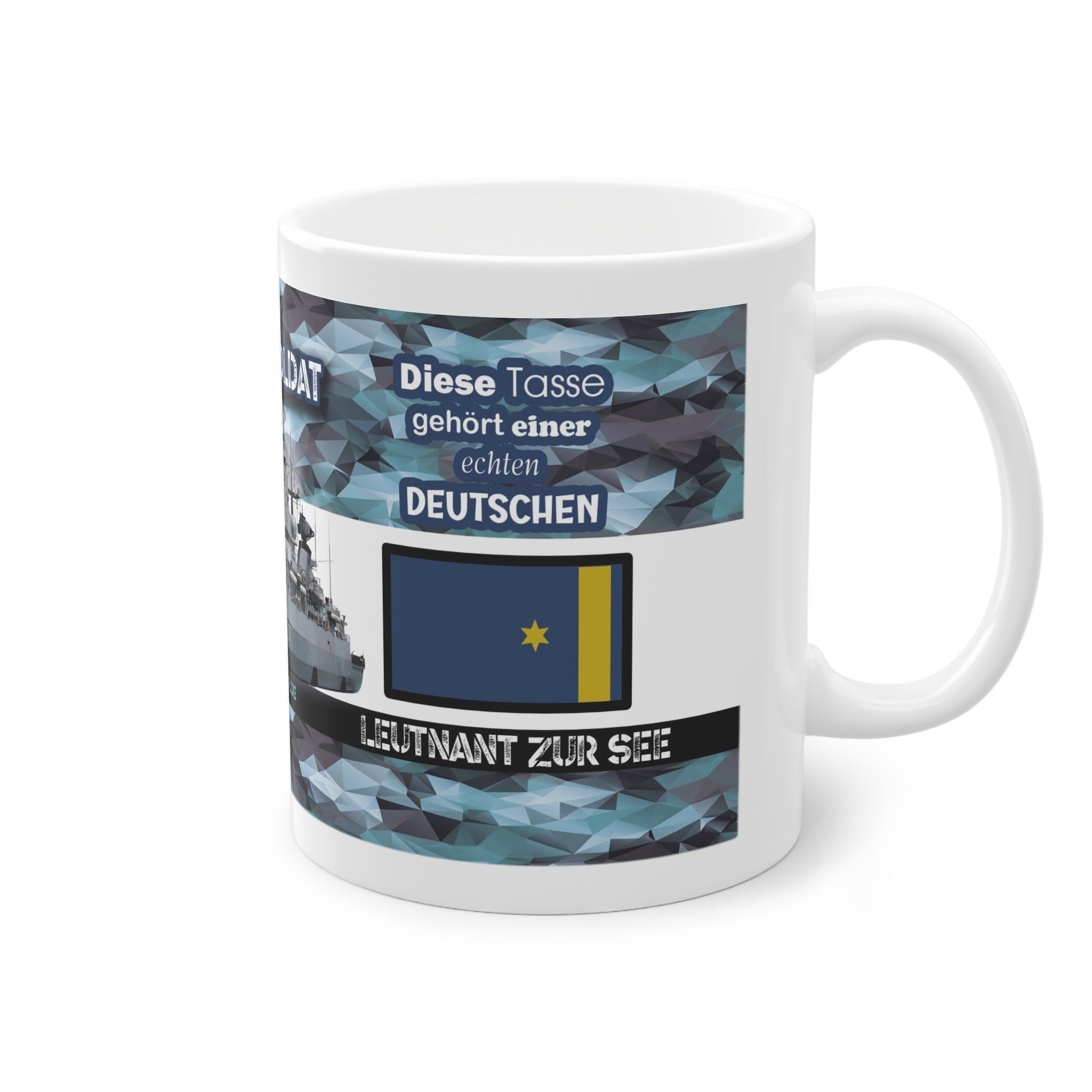 Art.Nr.: DGT3026 - Leutnant zur See (w) - Dienstgrad Tasse Marine - Kameradenbuch.de