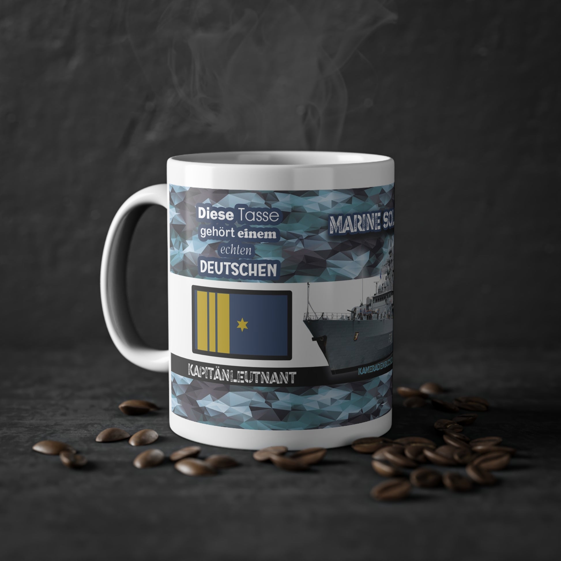 Art.Nr.: DGT3029 - Kapitänleutnant (m) - Dienstgrad Tasse Marine - Kameradenbuch.de