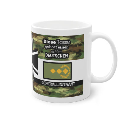 Art.Nr.: DGT1042 - Generalleutnant (w) - Dienstgrad Tasse Heer - Kameradenbuch.de