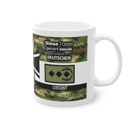 Art.Nr.: DGT1035 - Oberst (m) - Dienstgrad Tasse Heer - Kameradenbuch.de