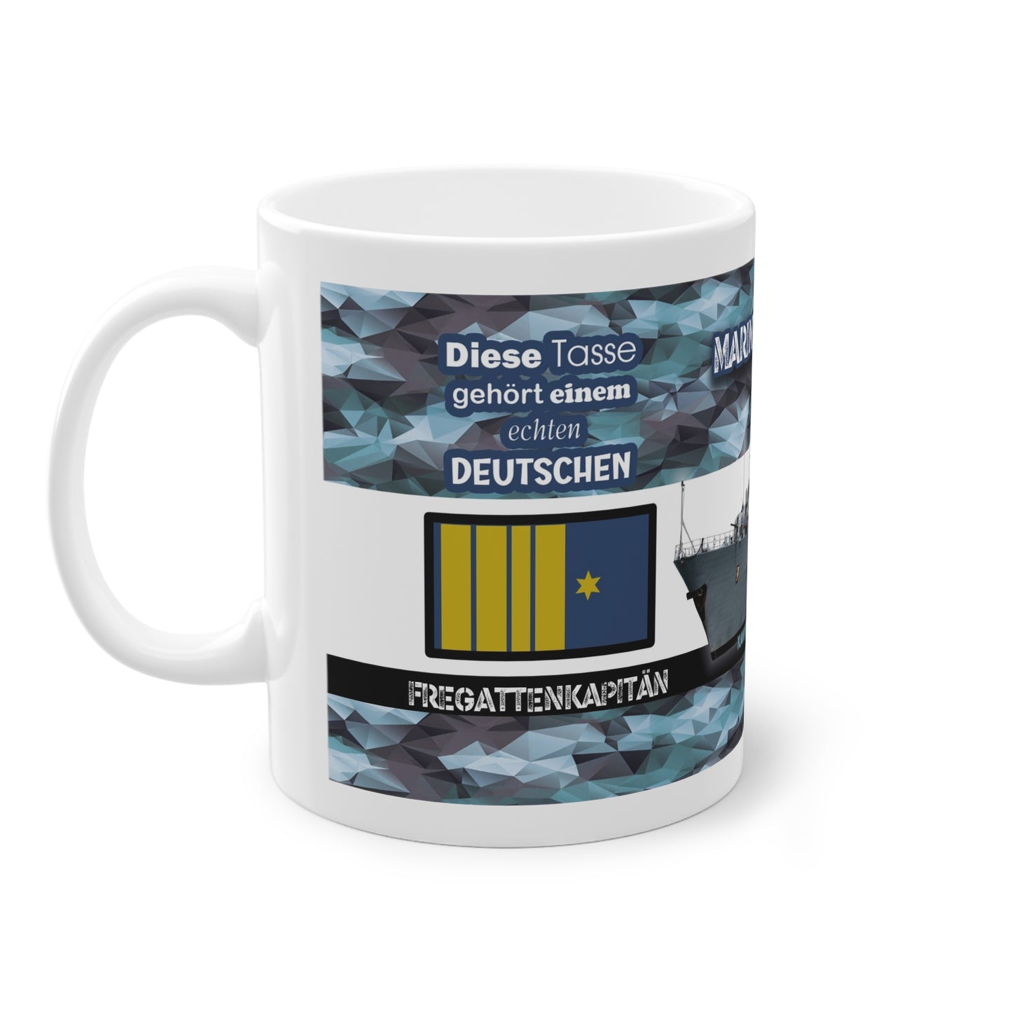 Art.Nr.: DGT3033 - Fregattenkapitän (m) - Dienstgrad Tasse Marine - Kameradenbuch.de