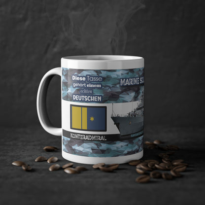 Art.Nr.: DGT3039 - Konteradmiral (m) - Dienstgrad Tasse Marine - Kameradenbuch.de