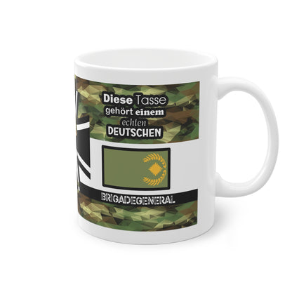 Art.Nr.: DGT1037 - Brigadegeneral (m) - Dienstgrad Tasse Heer - Kameradenbuch.de