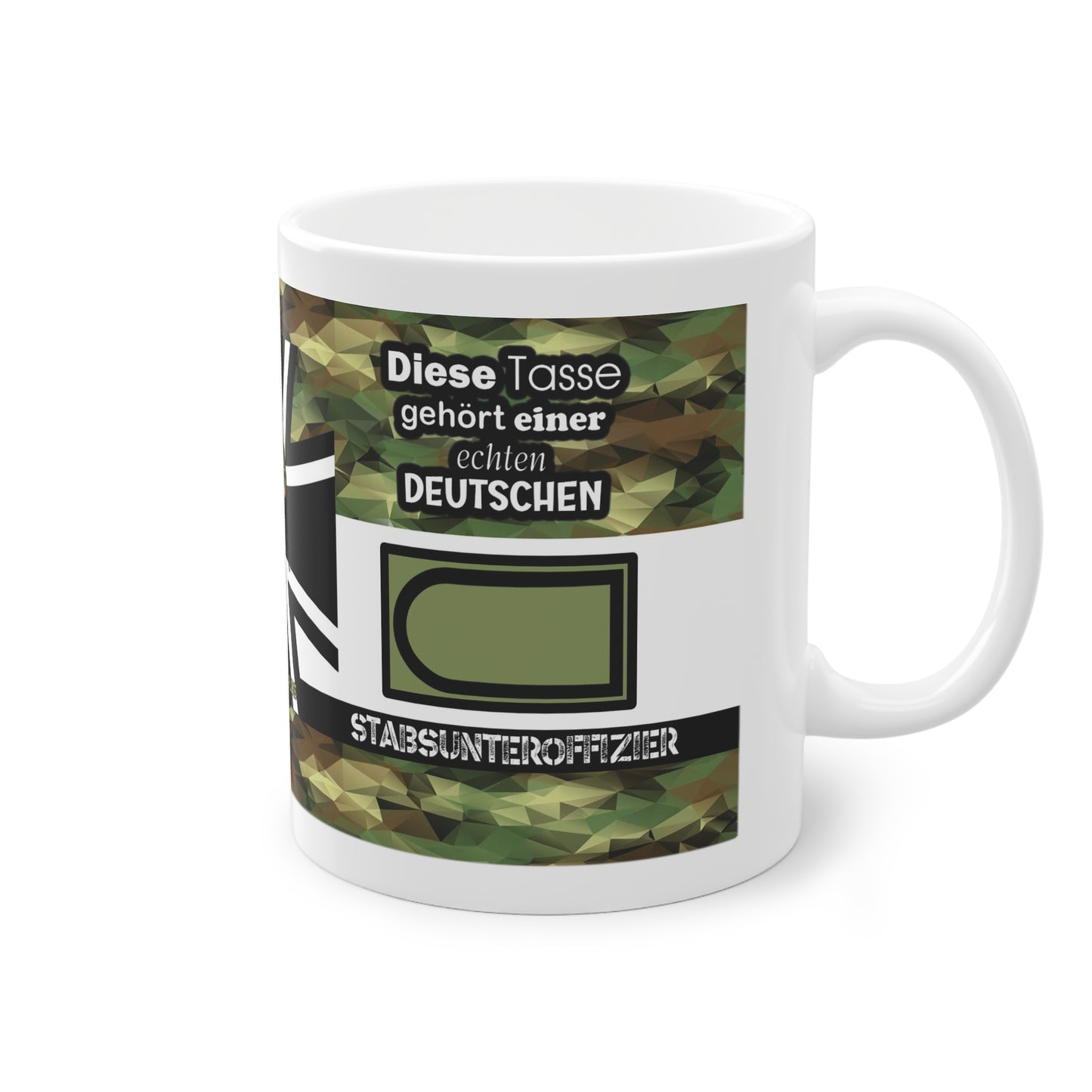 Art.Nr.: DGT1014 - Stabsunteroffizier (w) - Dienstgrad Tasse Heer - Kameradenbuch.de