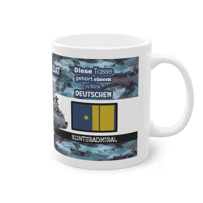 Art.Nr.: DGT3039 - Konteradmiral (m) - Dienstgrad Tasse Marine - Kameradenbuch.de