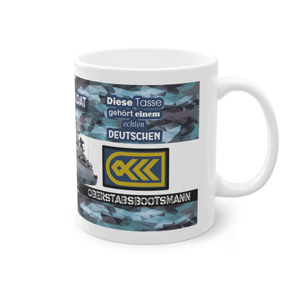 Art.Nr.: DGT3023 - Oberstabsbootsmann (m) - Dienstgrad Tasse Marine - Kameradenbuch.de