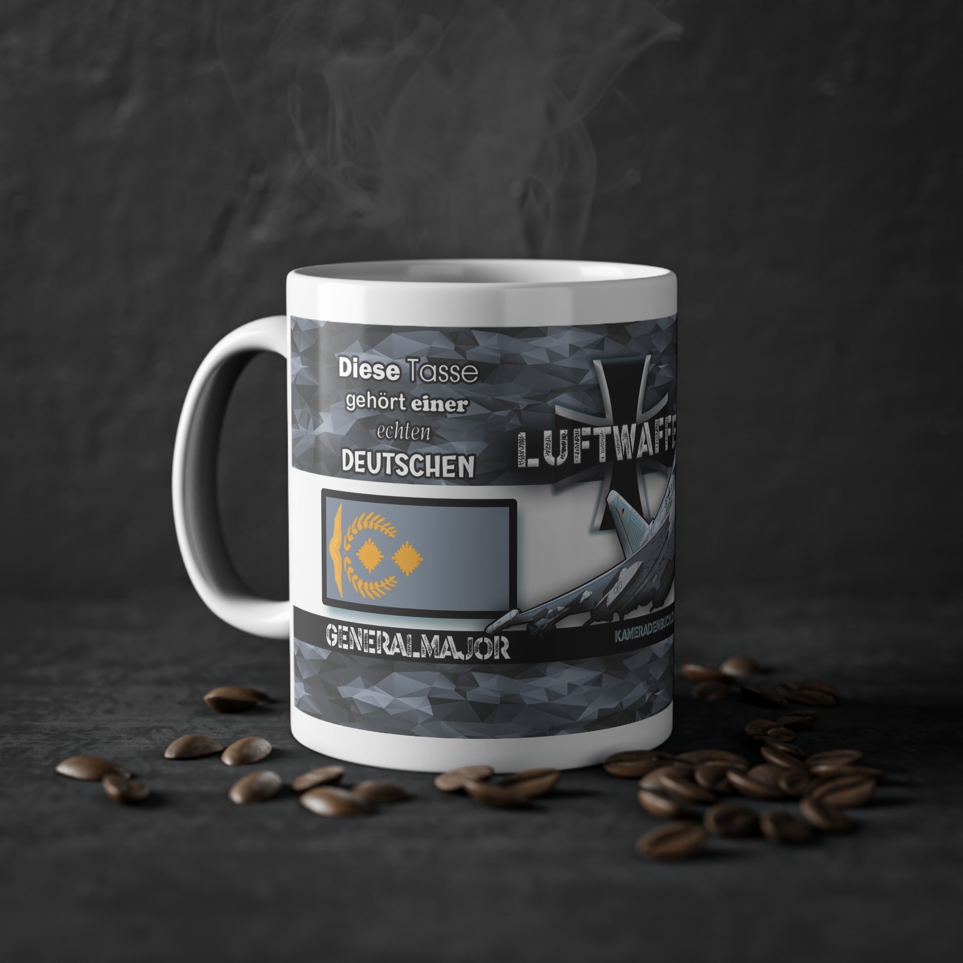 Art.Nr.: DGT2040 - Generalmajor (w) - Dienstgrad Tasse Luftwaffe - Kameradenbuch.de