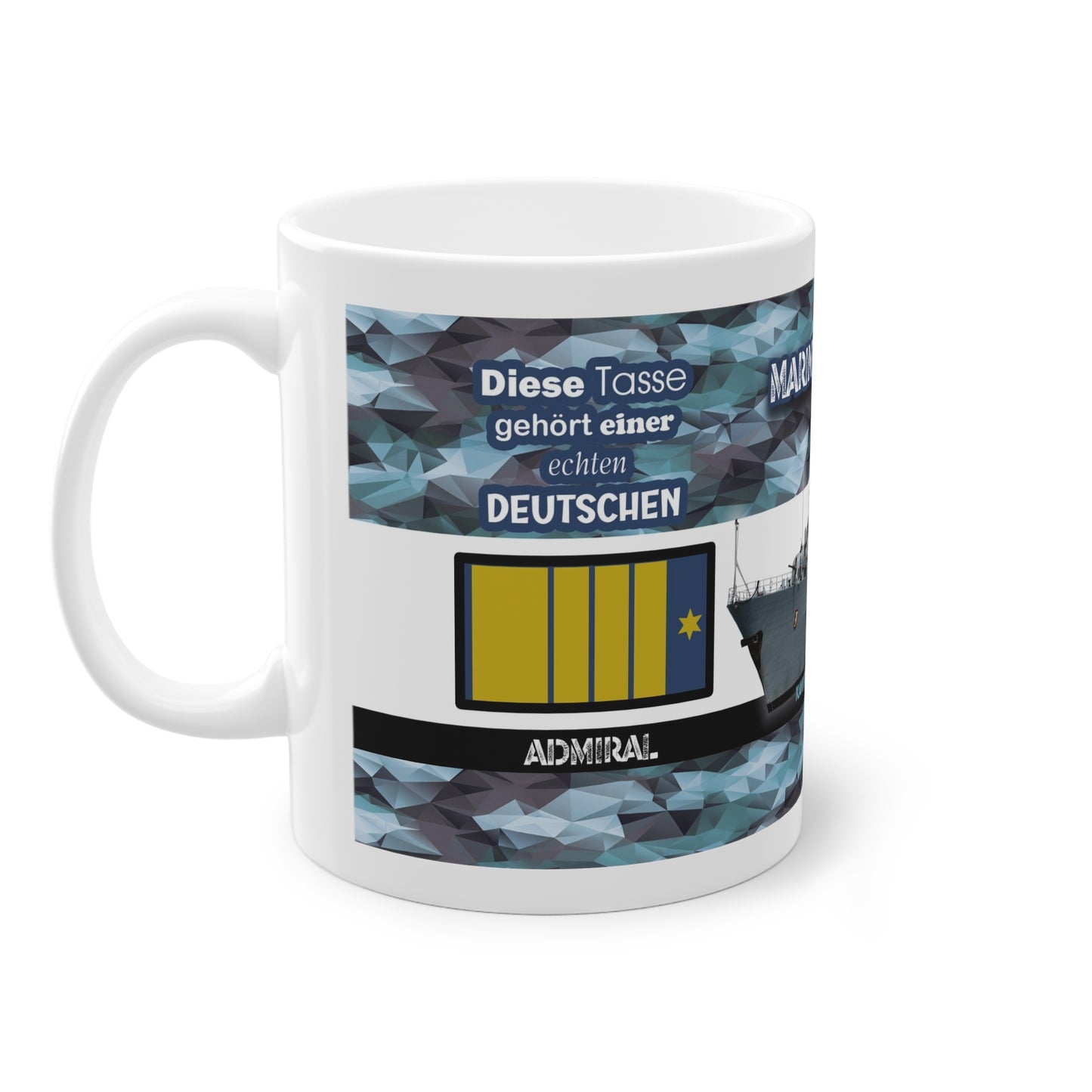 Art.Nr.: DGT3044 - Admiral (w) - Dienstgrad Tasse Marine - Kameradenbuch.de