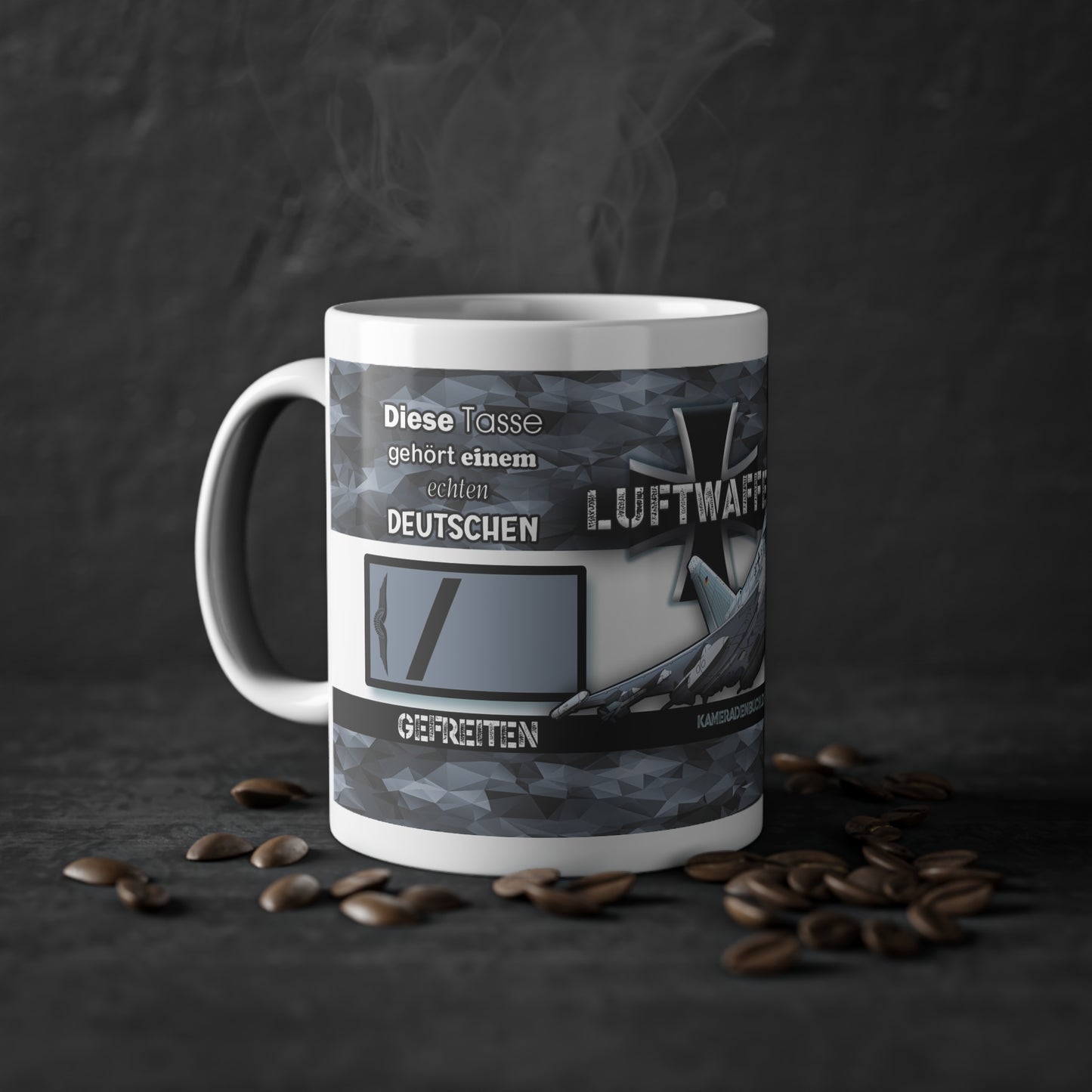 Art.Nr.: DGT2001 - Gefreiter (m) - Dienstgrad Tasse Luftwaffe - Kameradenbuch.de