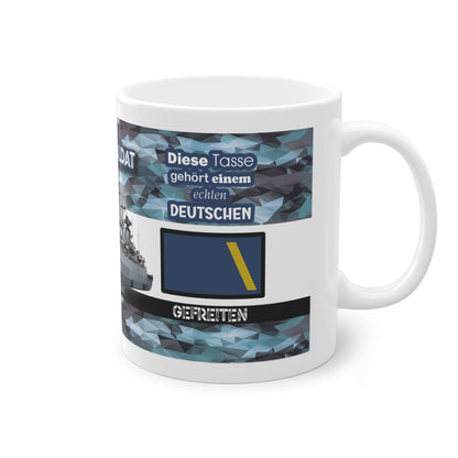 Art.Nr.: DGT3001 - Gefreiter (m) - Dienstgrad Tasse Marine - Kameradenbuch.de