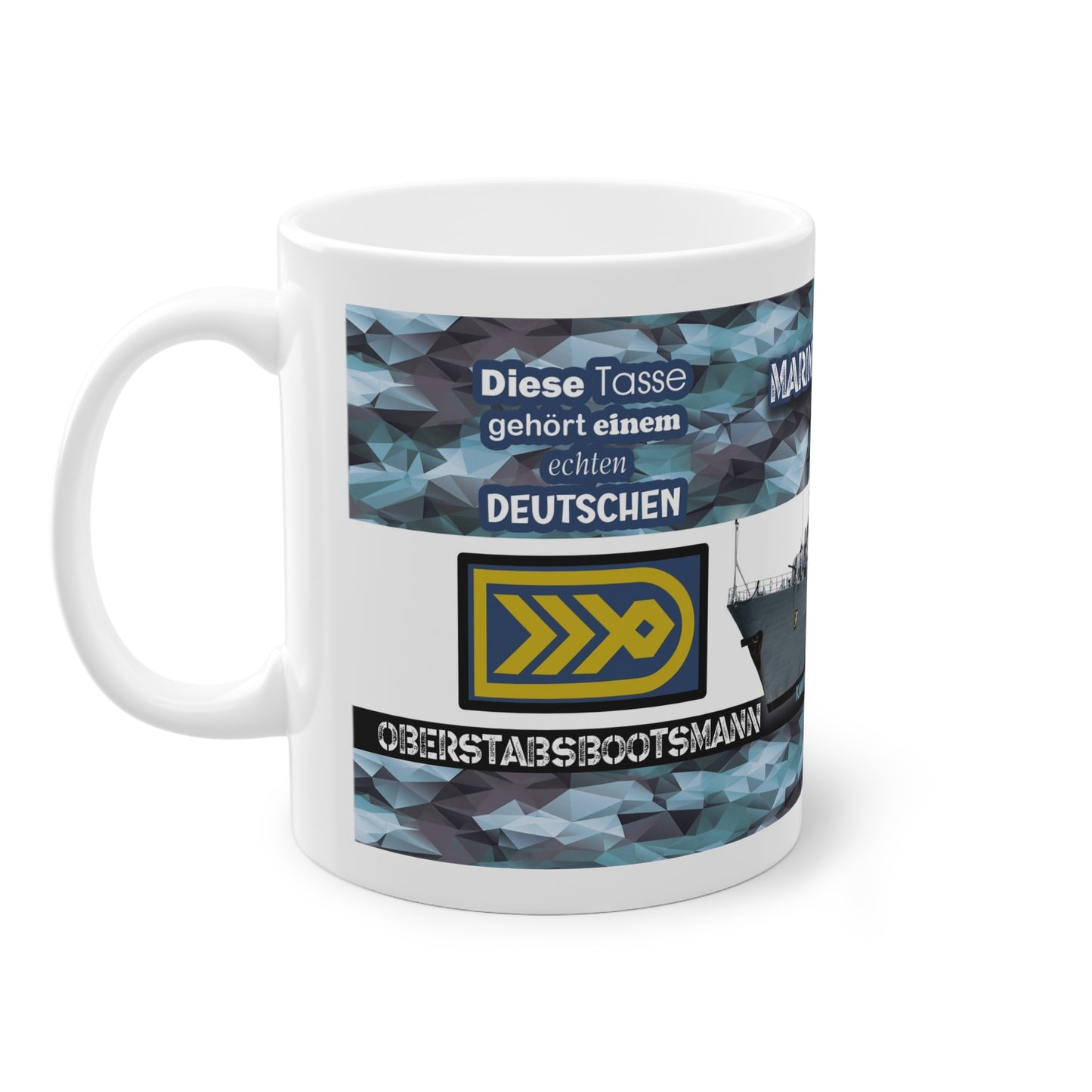 Art.Nr.: DGT3023 - Oberstabsbootsmann (m) - Dienstgrad Tasse Marine - Kameradenbuch.de