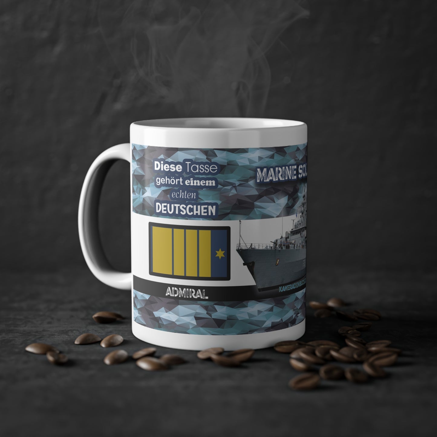 Art.Nr.: DGT3043 - Admiral (m) - Dienstgrad Tasse Marine - Kameradenbuch.de