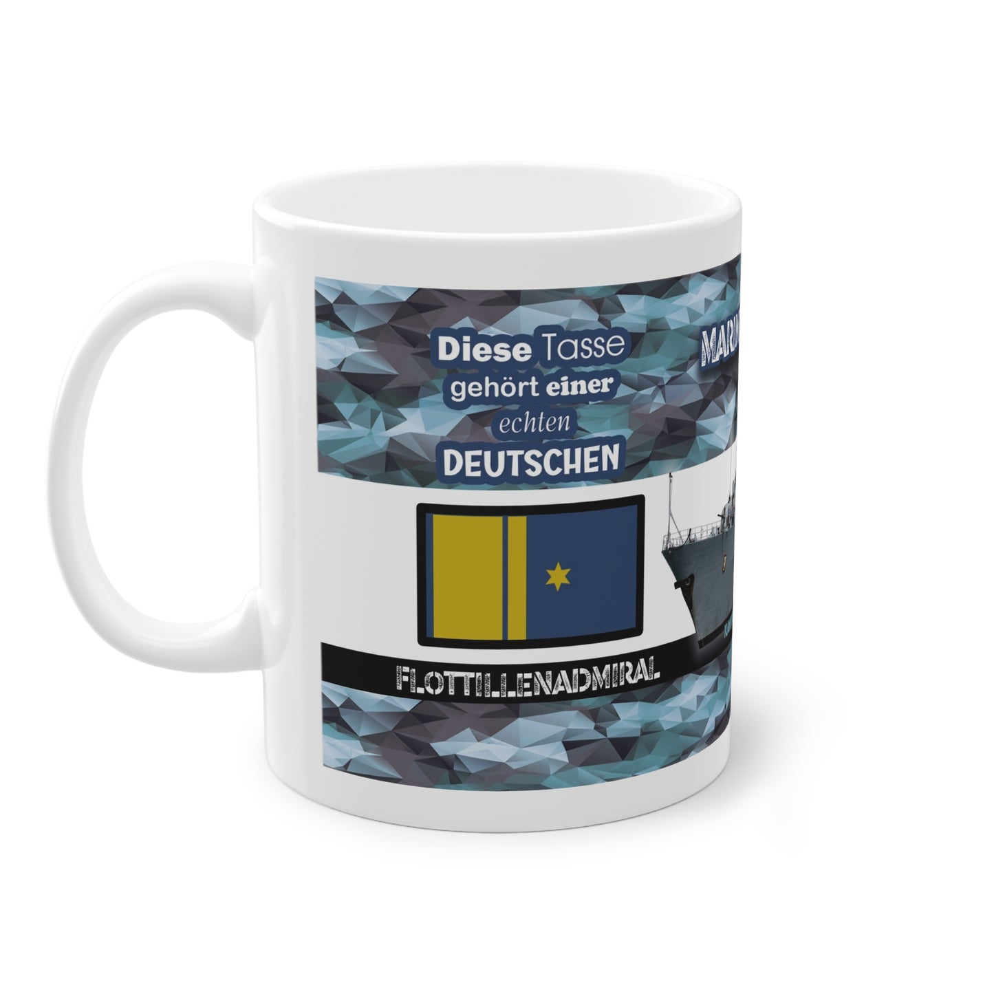 Art.Nr.: DGT3038 - Flottillenadmiral (w) - Dienstgrad Tasse Marine - Kameradenbuch.de