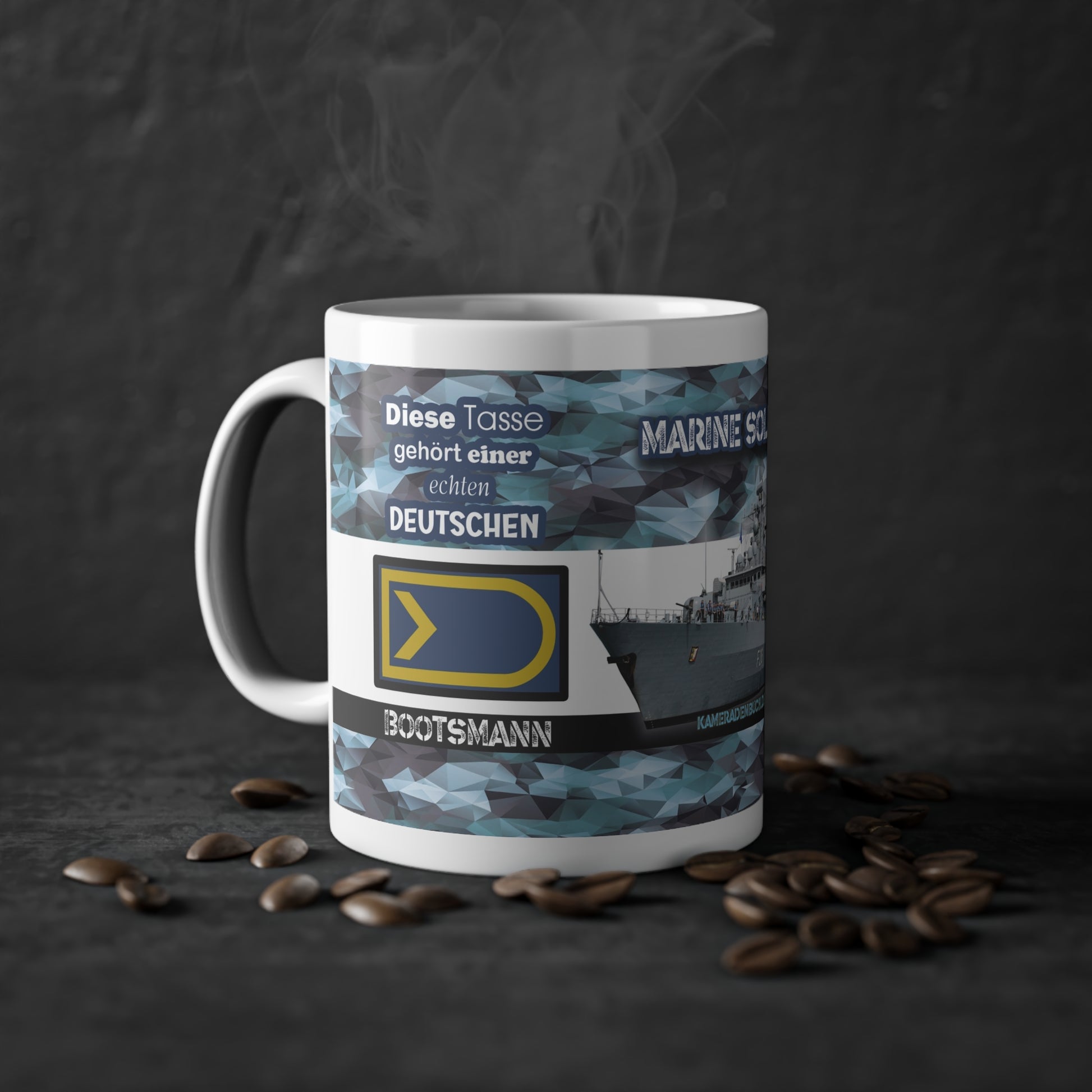 Art.Nr.: DGT3016 - Bootsmann (w) - Dienstgrad Tasse Marine - Kameradenbuch.de