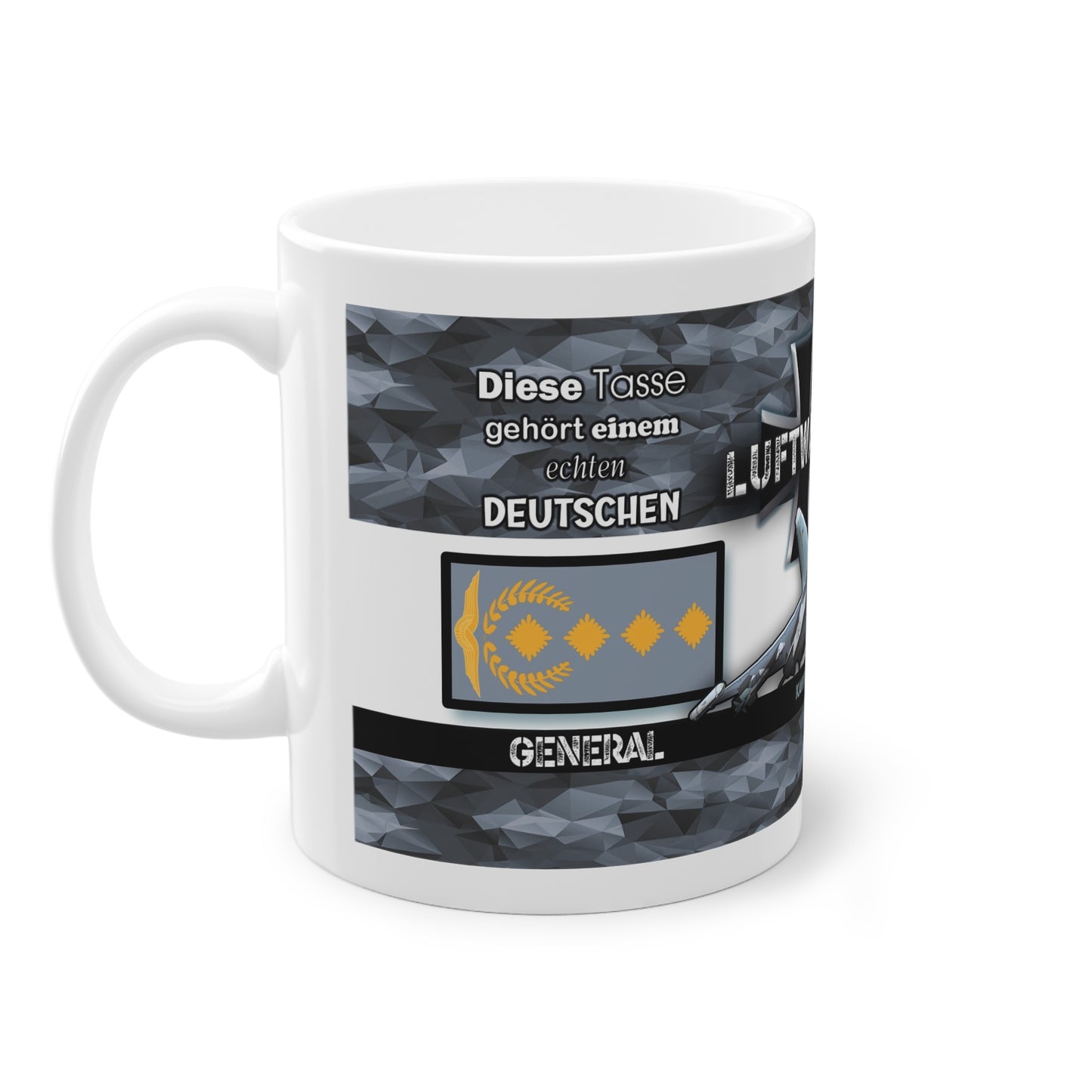 Art.Nr.: DGT2043 - General (m) - Dienstgrad Tasse Luftwaffe - Kameradenbuch.de