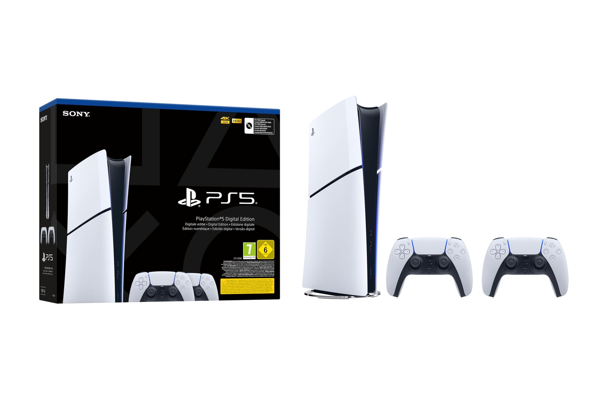 PlayStation®5 (Digital Edition) Bundle mit zweitem DualSense™ Wireless-Controller - Kameradenbuch.de