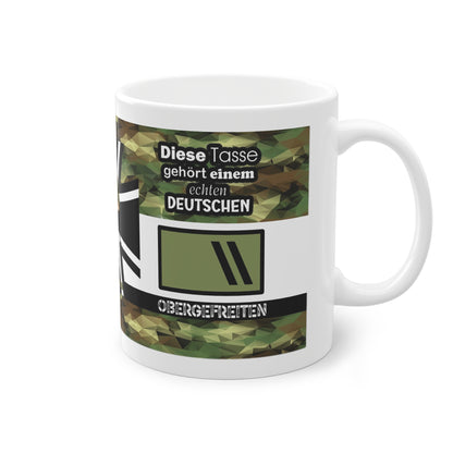 Art.Nr.: DGT1003 - Obergefreiter (m) - Dienstgrad Tasse Heer - Kameradenbuch.de