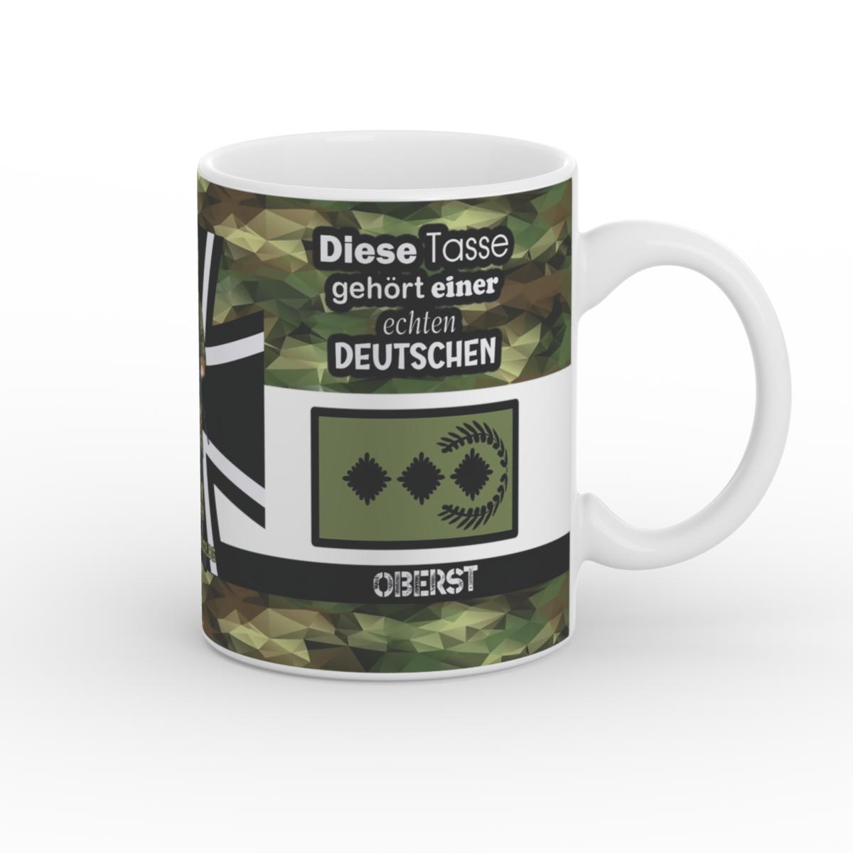 Dienstgrad Tasse Heer - Oberst (w)