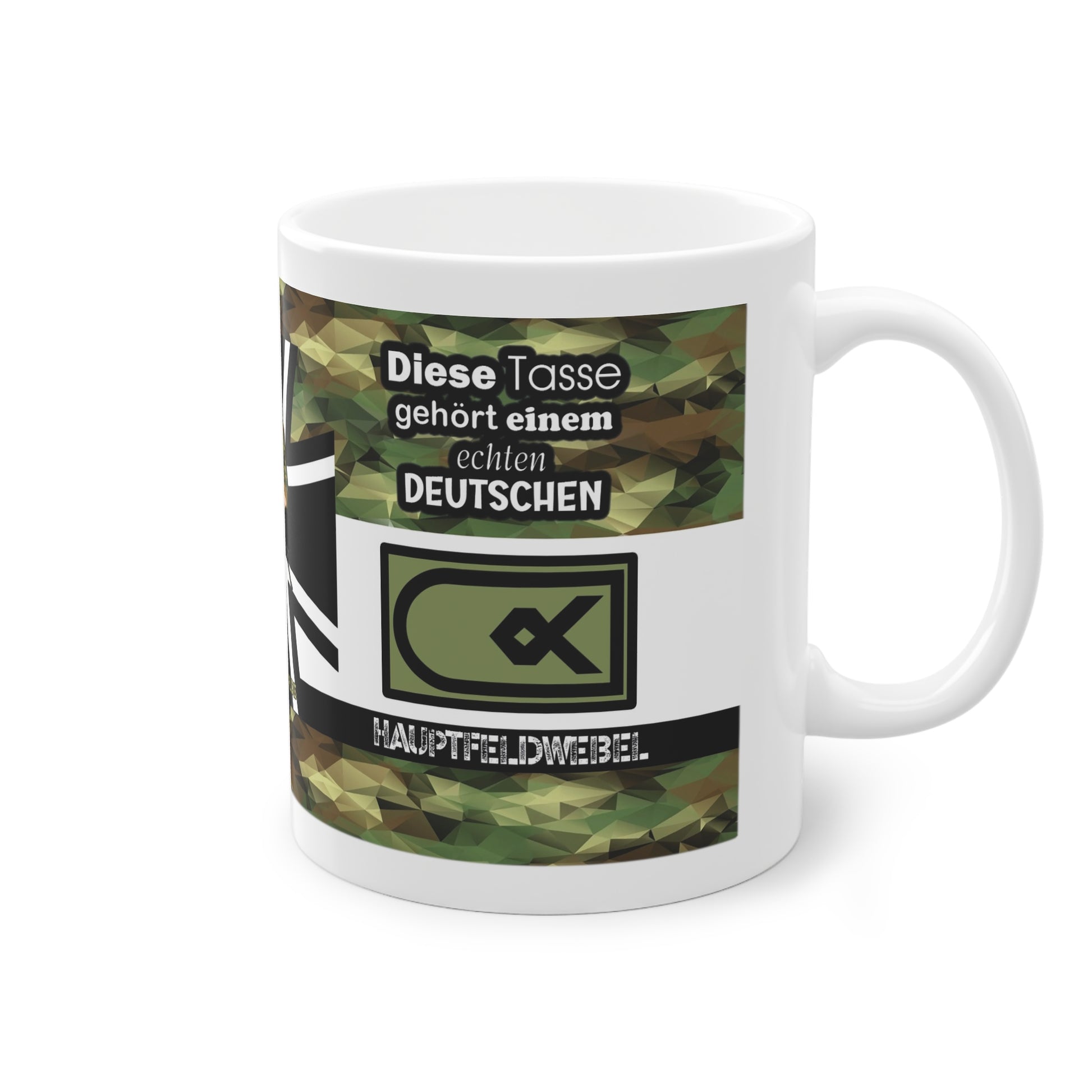 Art.Nr.: DGT1019 - Hauptfeldwebel (m) - Dienstgrad Tasse Heer - Kameradenbuch.de