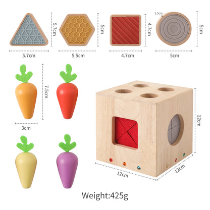 Würfel Steckspiel "Rüben" aus Holz - Kameradenbuch.de