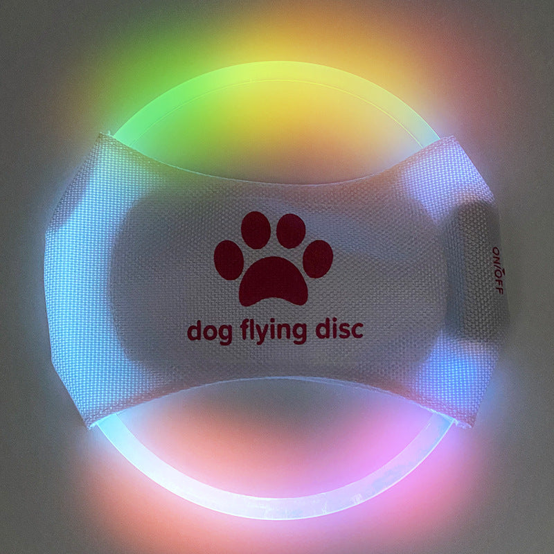 Fliegende LED Scheibe für interaktives Hundetraining - Kameradenbuch.de