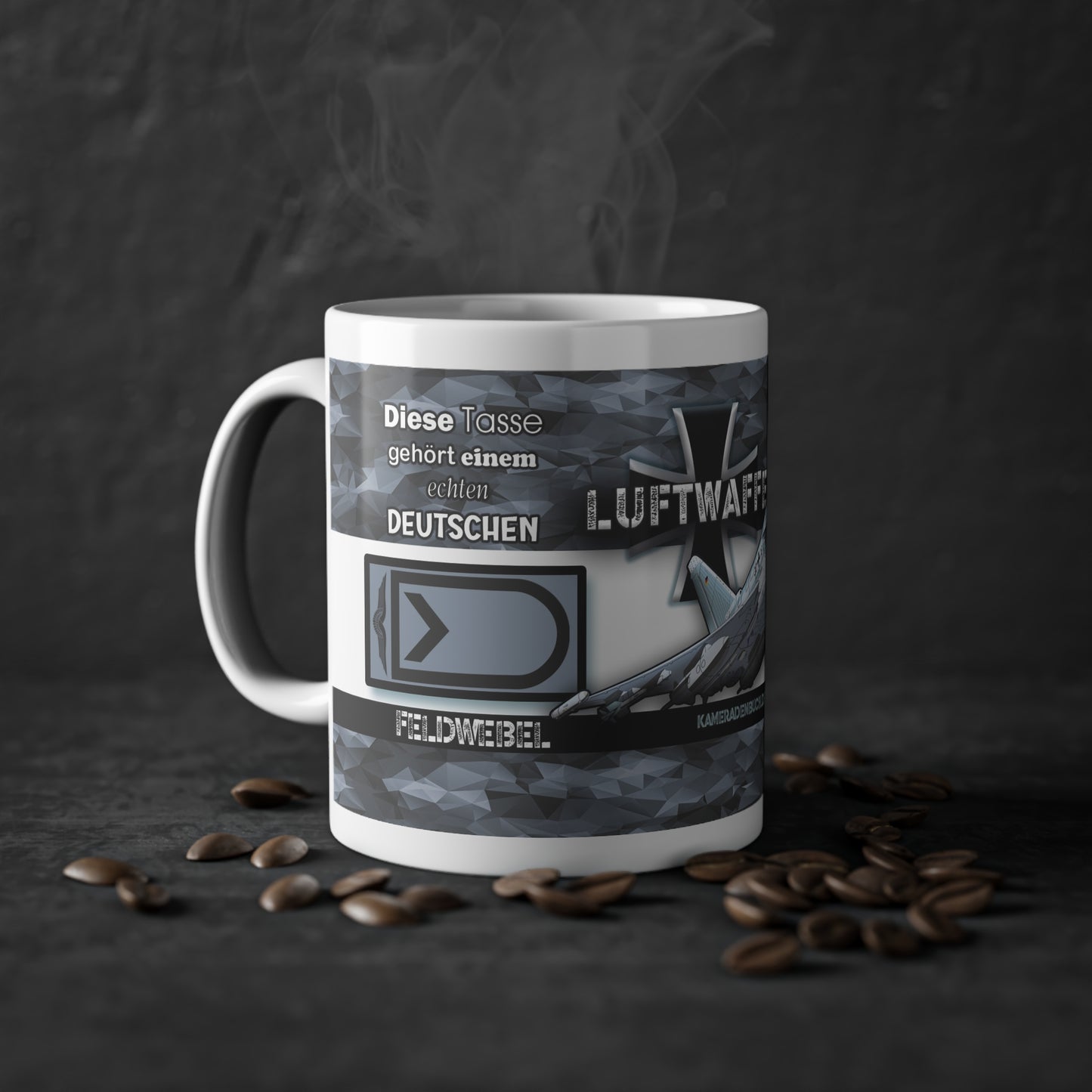 Art.Nr.: DGT2015 - Feldwebel (m) - Dienstgrad Tasse Luftwaffe - Kameradenbuch.de