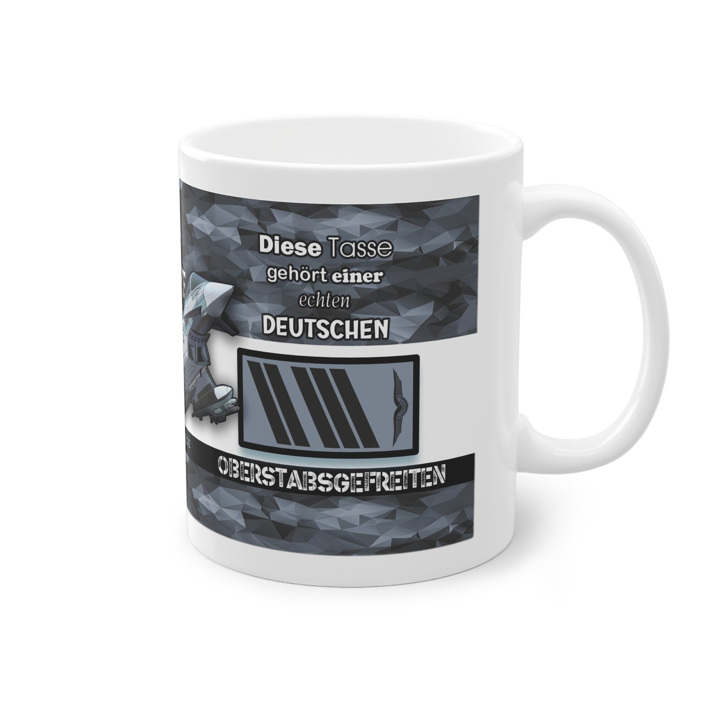 Art.Nr.: DGT2010 - Oberstabsgefreiter (w) - Dienstgrad Tasse Luftwaffe - Kameradenbuch.de