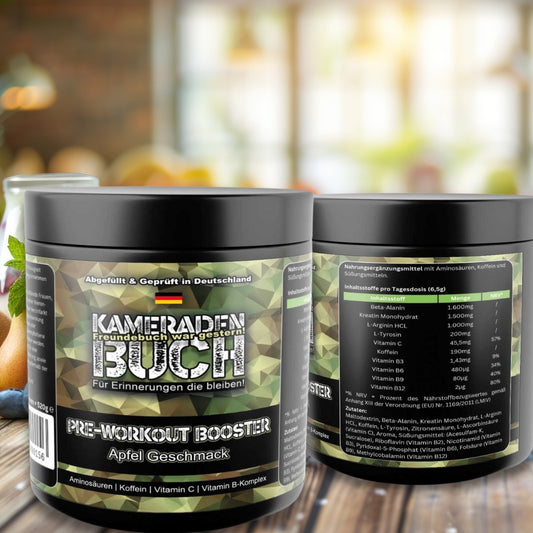 Pre-Workout Booster - Geschmack: Apfel - Kameradenbuch.de