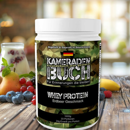 Premium Whey - Geschmack: Erdbeere - Kameradenbuch.de