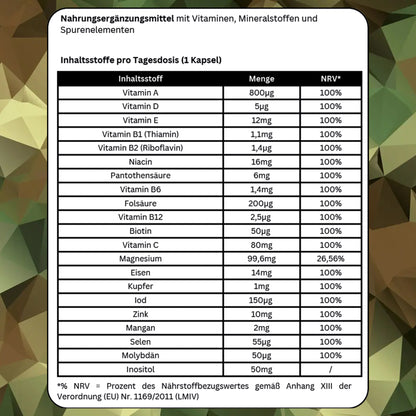 Multi Vitamin und Mineral Komplex - Kameradenbuch.de